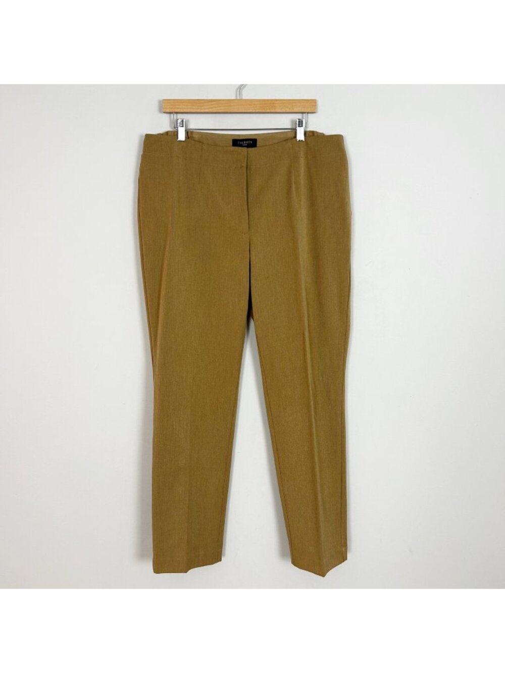 Talbots Tan Straight Leg Pants Trousers Classic Career Professional Size 16W - Picture 1 of 4